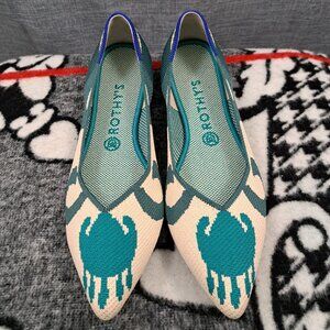 Women's Rare Rothys The Point Moroccan Flats Size 10